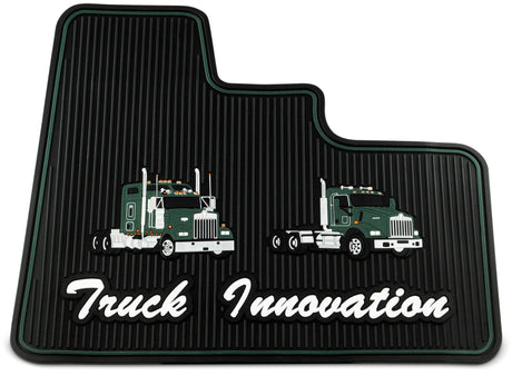 Kenworth W900/T800/T600 Gray Ribbed Rubber Floor Mats - HD Truck Source