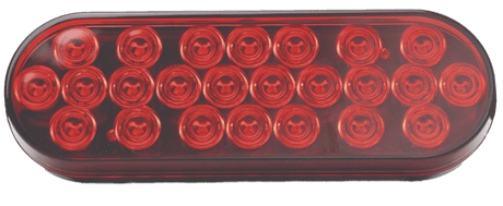 Mud Flap Hangers, Red Economy LED Lights, With Oval Red Lens - HD Truck Source