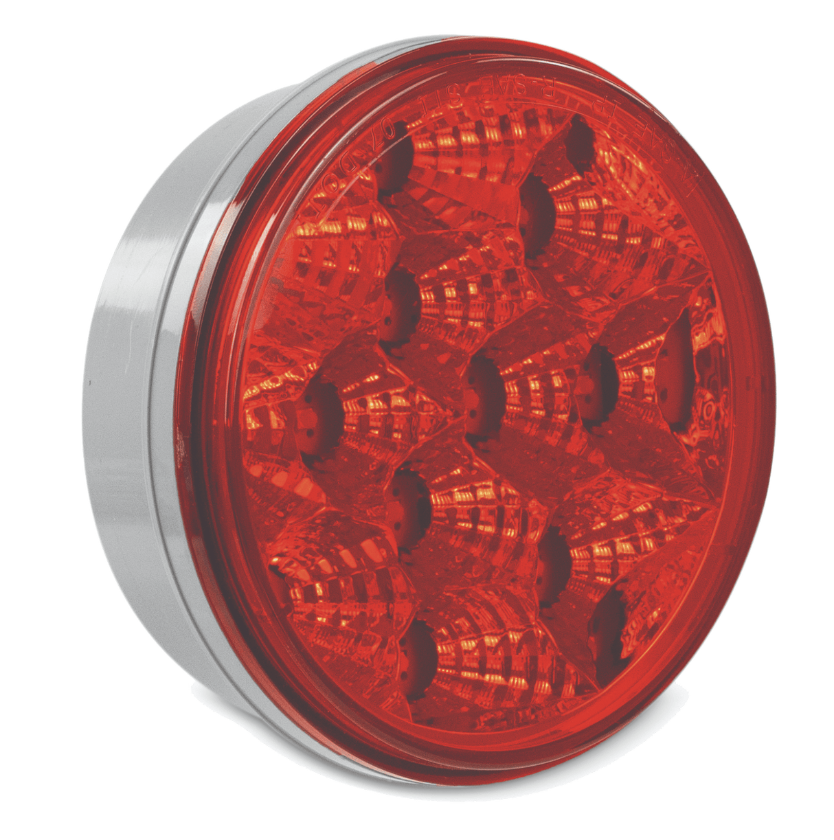 Mud Flap Hangers, Red Economy LED Lights, With Round Red Lens - HD Truck Source