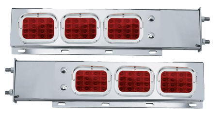 Mud Flap Hangers Red Spyder LED Lights With Red Lens - HD Truck Source