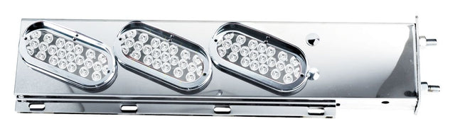 Mudflap Hangers Spring Loaded 6 Oval Clear Red LED Lights 2.5 Inch Bolt Pattern - HD Truck Source