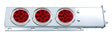 Mudflap Hangers Spring Loaded w/6 4 Inch Red Spyder LED Lights 2.5" Bolt Pattern - HD Truck Source