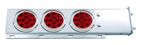 Mudflap Hangers Spring Loaded w/6 4 Inch Red Spyder LED Lights 2.5" Bolt Pattern - HD Truck Source