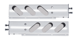 Mudflap Hangers, With Oval Light Holes, 2.5 Inch Bolt Pattern