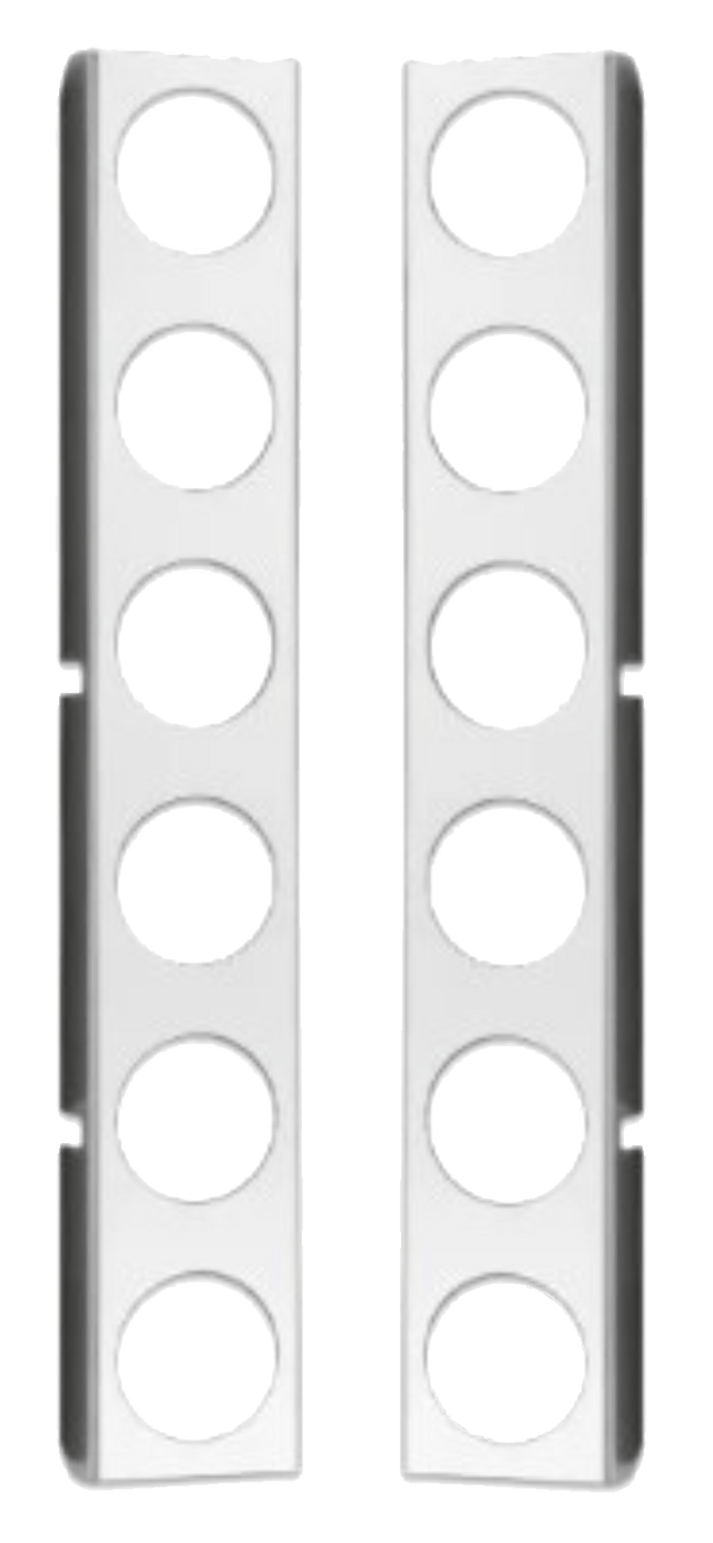 Peterbilt 2005 down - Air Cleaner Light Brackets (Front & Rear) Six 2" Holes - HD Truck Source