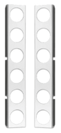 Peterbilt 2005 down - Air Cleaner Light Brackets (Front & Rear) Six 2" Holes - HD Truck Source