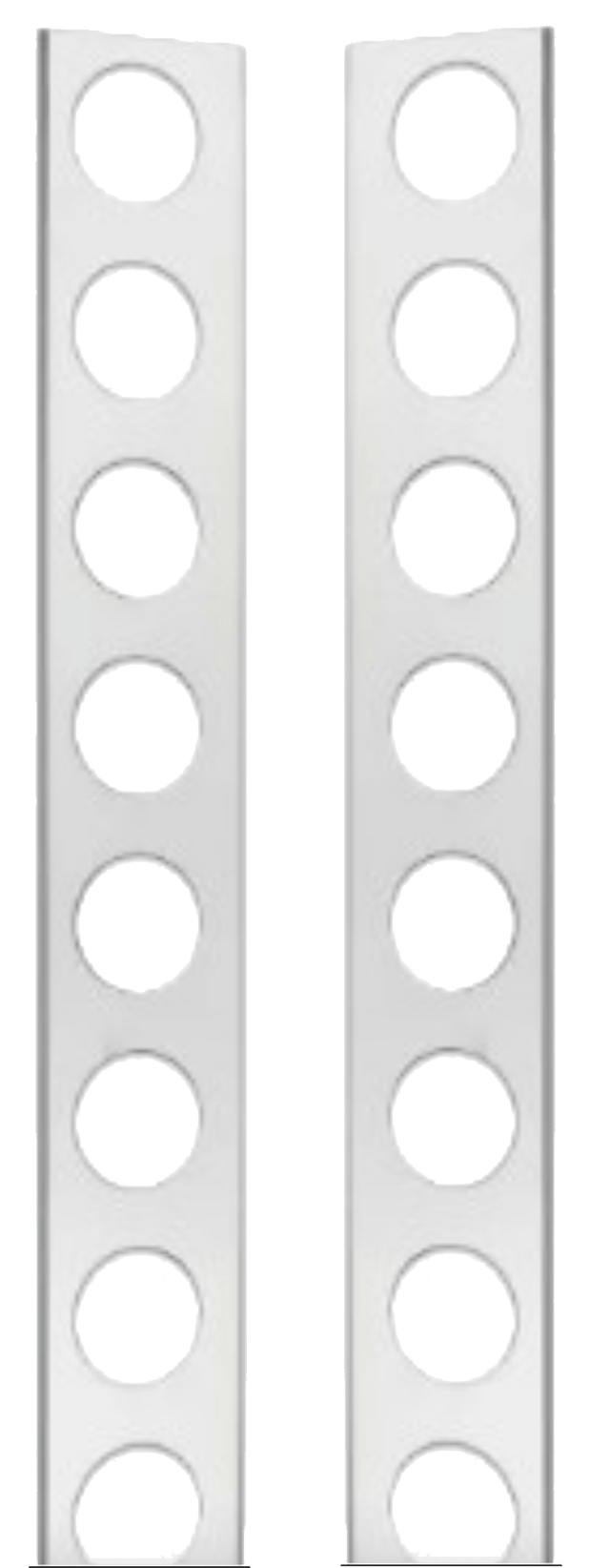 Peterbilt 2005 down - Air Cleaner Light Brackets (Rear) Eight 2" Holes - HD Truck Source