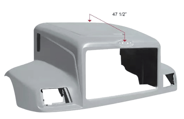 Peterbilt 330 1995 - 2004 - Modified Design Hood - HD Truck Source