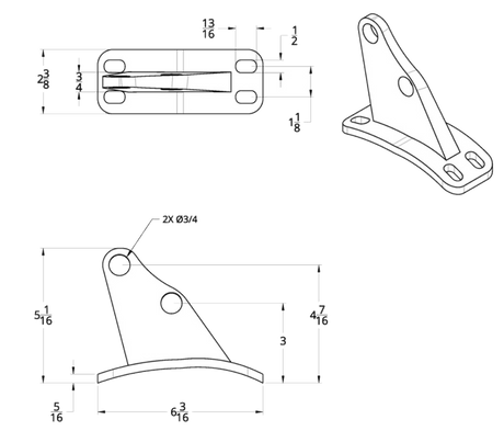 Peterbilt 359/379 - Lower Exhaust Mounting Plate - HD Truck Source