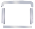 Peterbilt 379 Extended Hood - Polished Stainless Steel Grill Surround - HD Truck Source