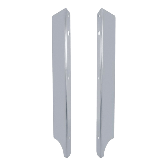 Peterbilt 379 With 4 Headlight System - Stainless Steel Side Grille Deflectors - HD Truck Source