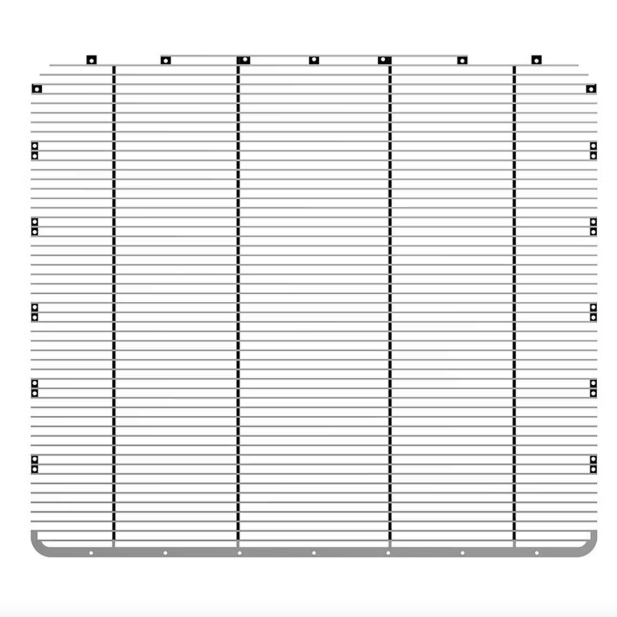 Peterbilt 389 - Aluminum Billet Style Grille Insert With Horizontal Bars - HD Truck Source