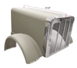 Peterbilt 389 - Aluminum Hood With Stainless Grille - HD Truck Source