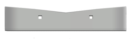 Peterbilt 579 2012 - 2021 Stainless Steel Bumper w/Tow Hook & Fog Light Holes - 18" - HD Truck Source