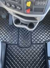 Peterbilt 579 - Quilted Faux Leather Floor Mat Set - HD Truck Source