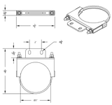 Peterbilt - Chrome Cab Exhaust Clamp - HD Truck Source