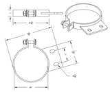 Peterbilt - Chrome Exhaust Clamp 5 and 6 Inch - HD Truck Source