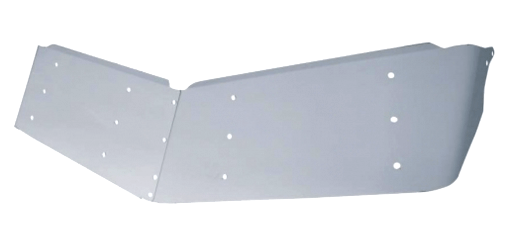 Peterbilt Ultra Cab 378, 378, 388 - 14" Stainless Drop Sunvisor - HD Truck Source