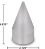 Pointed 33mm Screw - On Chrome Lug Nut Cover - HD Truck Source