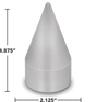 Pointed Spike 33mm Push - On Chrome Lug Nut Cover - HD Truck Source