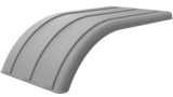 Poly Solid Color Half Tandem Fender 53 x 26 Inch - HD Truck Source