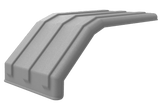 Poly Solid Color Half Tandem Square Back Fender 52 x 24 Inch - HD Truck Source