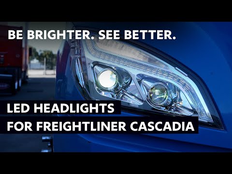 Freightliner Cascadia (2018-2020) - LED Projection Headlight With Position Light & LED Turn Signal