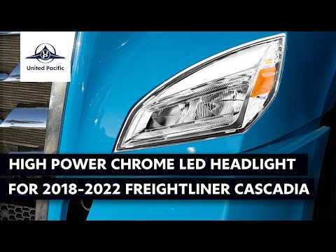 Freightliner Cascadia 2018-2024 - High Power Chrome LED Headlights