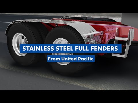 16 and 18 Gauge Full Tandem Fenders Ribbed Flat Polished Stainless Steel