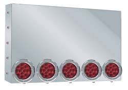 Rear Center Light Panel With Five 4 Inch Round and Fifteen 3/4 Inch LED Lights