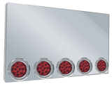 Rear Center Light Panel With Five 4 Inch Round LED Lights - HD Truck Source