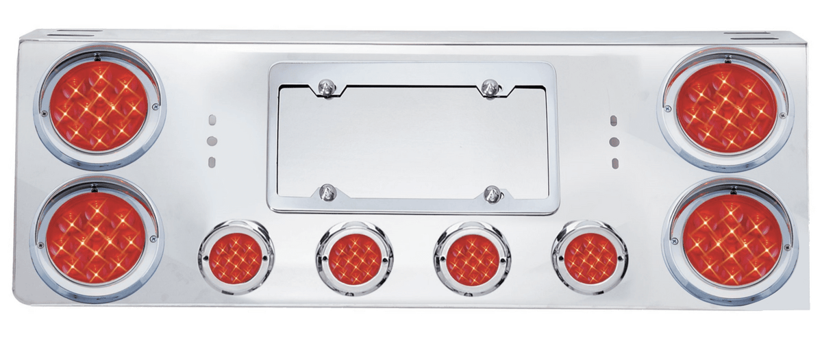 Rear Center Light Panel with LED Lights - 4 Inch & 2 Inch – HD Truck Source