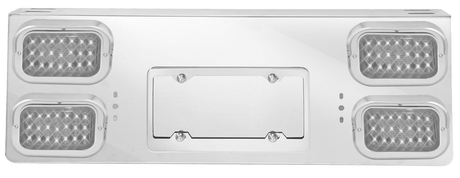 Rear Center Light Panel With Four 6 Inch Rectangular LED Lights - HD Truck Source