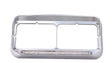 Rectangular Dual Headlight Bezel w/Visor & 14 Clear Amber LED - HD Truck Source