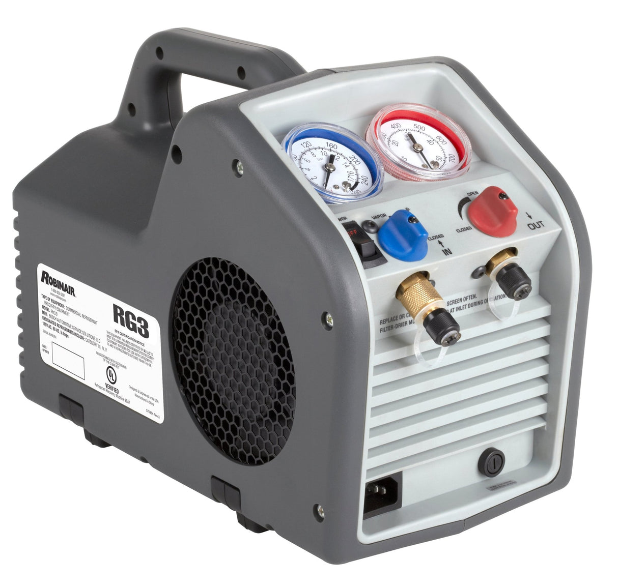 Robinair - RG3 Portable Refrigerant Recovery Machine - HD Truck Source
