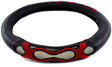 Semi Truck 18 Inch Black - Red Waves Design Anti Slip Grip Steering Wheel Cover - HD Truck Source