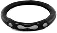 Semi Truck 18 Inch Black/Black Waves Design Anti Slip Grip Steering Wheel Cover - HD Truck Source
