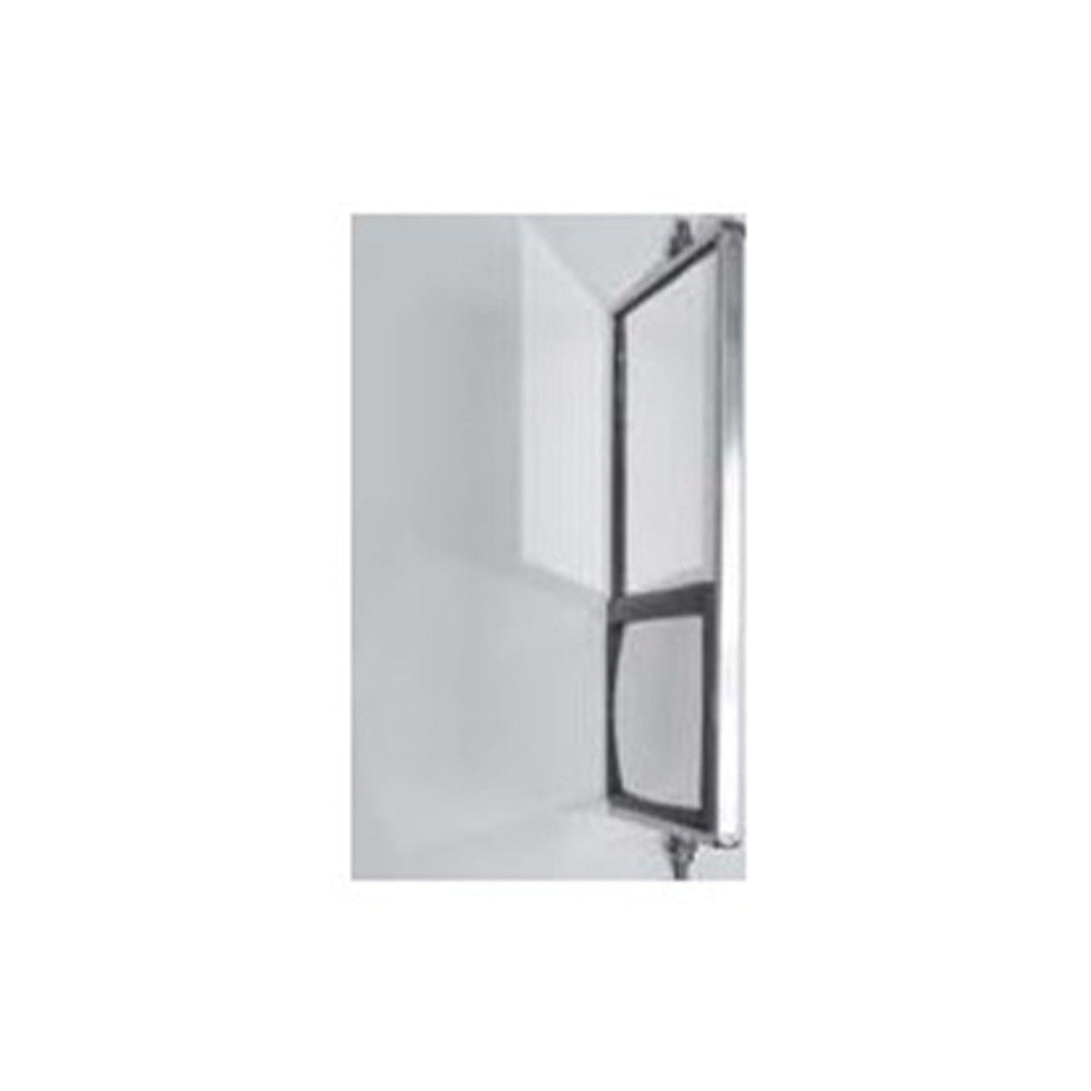 Semi Truck 6 x 11 Inches Junior West Coast Combo Mirror 6" x 4" Convex Aluminum - HD Truck Source