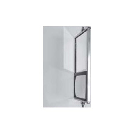 Semi Truck 6 x 11 Inches Junior West Coast Combo Mirror 6" x 4" Convex Aluminum - HD Truck Source