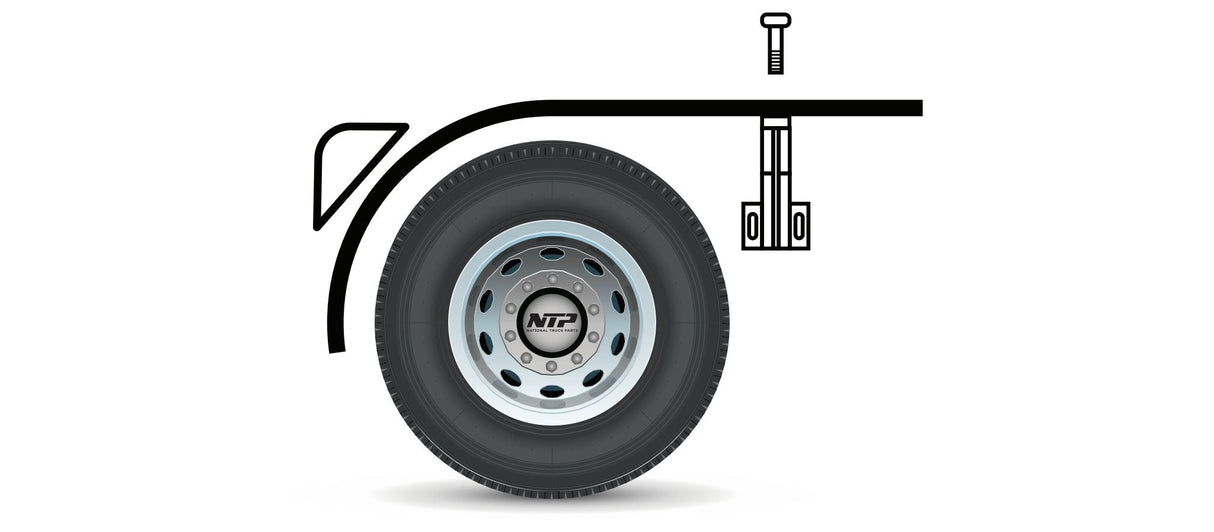 Semi Truck Half Fender Mounting Kit - HD Truck Source