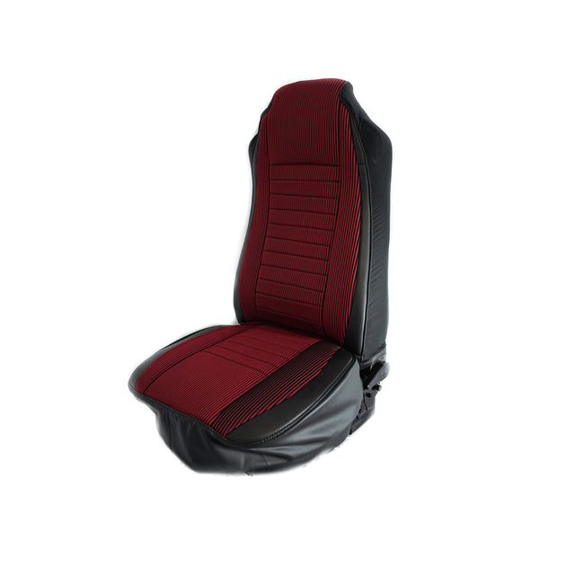 Semi Truck Universal Seat Cover Red Micro Suede - HD Truck Source