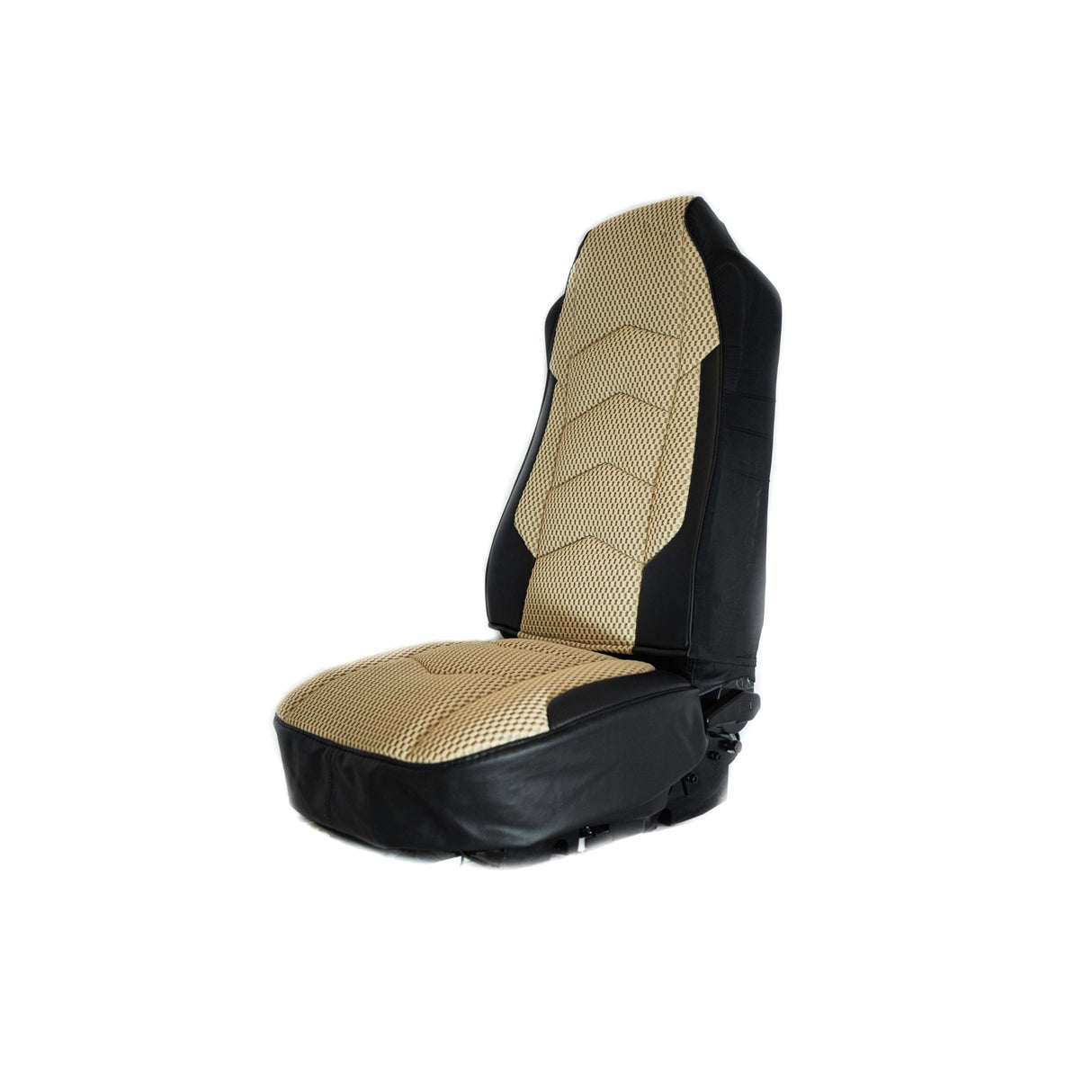 Semi Truck Universal Seat Cover Tan Mesh Fabric - HD Truck Source