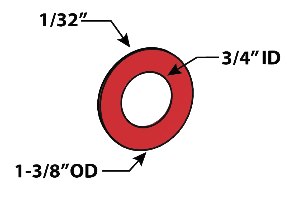 Tandem Alignment Shims - Air Glide For 8 Baggers