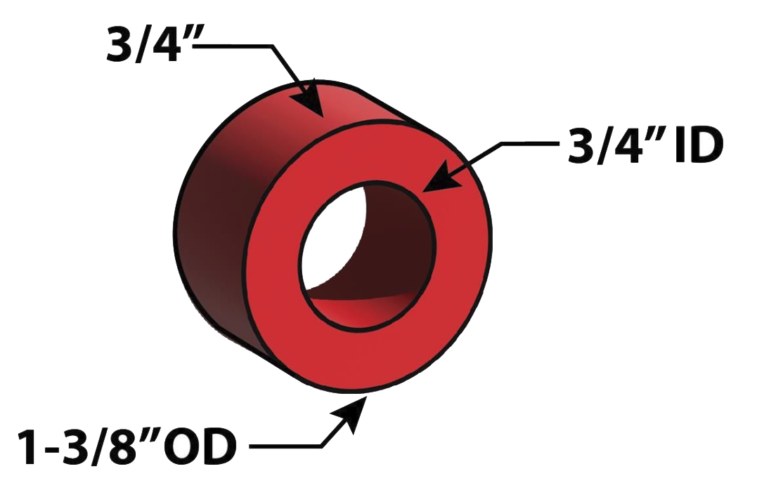 Tandem Alignment Shims - Air Glide For 8 Baggers