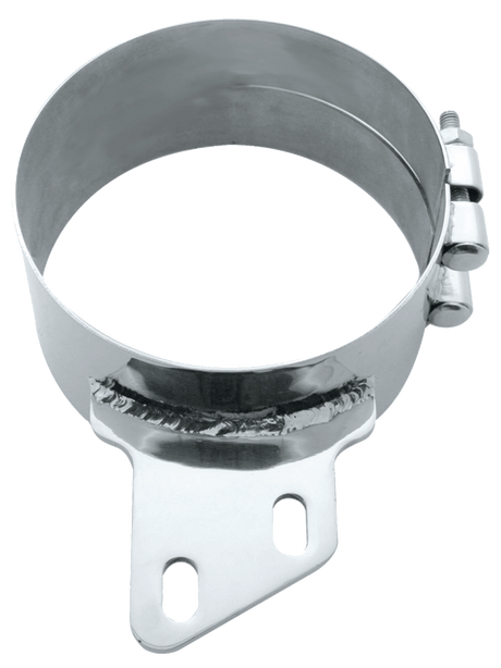 Stainless Butt Joint Exhaust Clamp - Angled Bracket 6, 7, 8 Inch - HD Truck Source