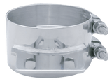 Stainless Butt Joint Exhaust Clamp - Straight Bracket 5, 6, 7, 8 Inch - HD Truck Source