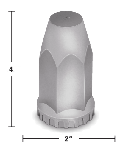 Tall Original Style 33mm Screw - On Chrome Lug Nut Cover - HD Truck Source