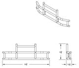 United Pacific Highwayshield I20 Stainless Steel Grille Guard & Bracket Kit - HD Truck Source