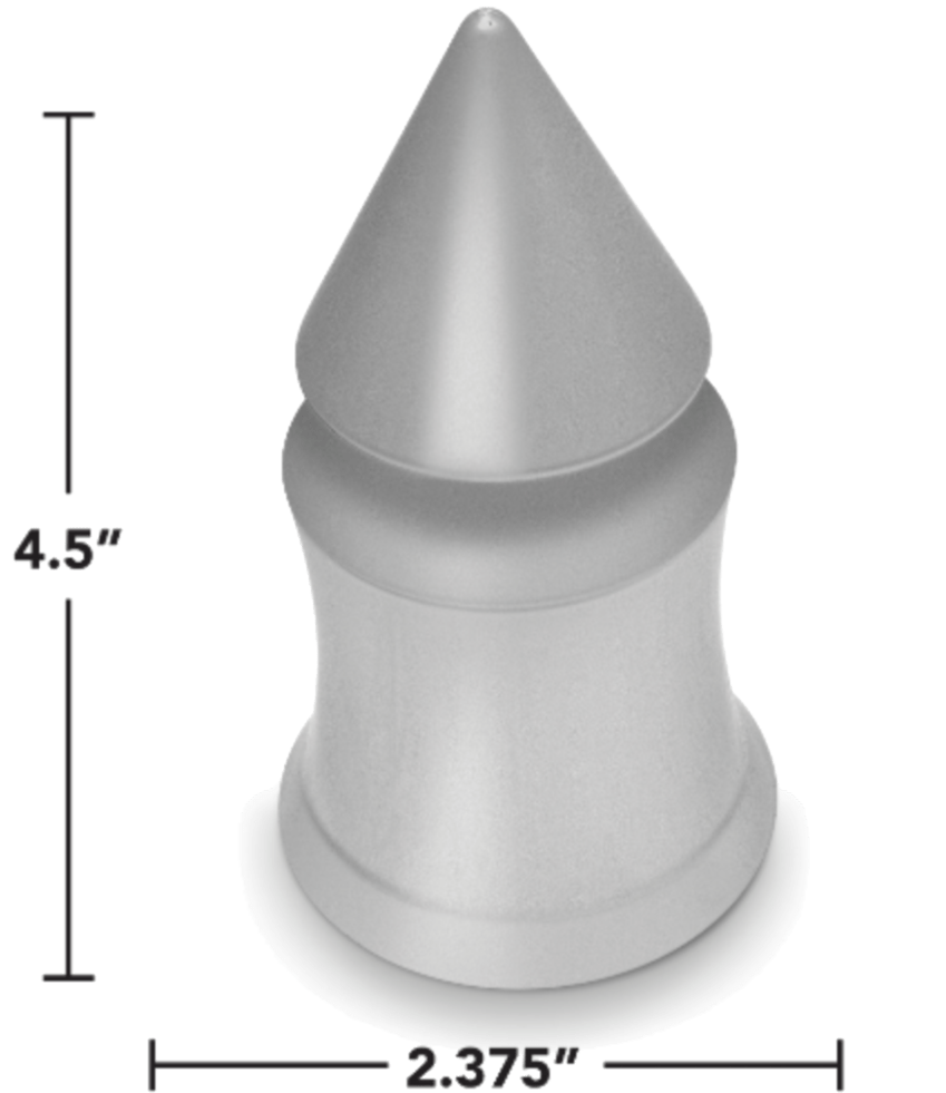 V - Spike 33mm Screw - On Chrome Lug Nut Cover - HD Truck Source
