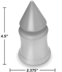 V - Spike 33mm Screw - On Chrome Lug Nut Cover - HD Truck Source